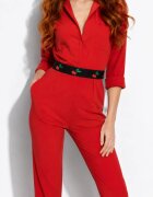 Shopika Centura handmade din piele naturala intoarsa neagra cu cirese