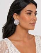Shopika Cercei statement cu cubic zirconia pentru mireasa nunta si evenimente