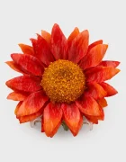 Shopika Clama de par statement cu floare tip dalie supradimensionata rosie