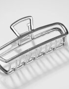 Shopika Clama par metalica dreptunghiulara argintie