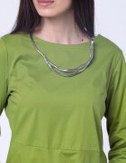 Shopika Colier argintiu si bratara din metal modelabil sub forma de sarpe