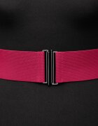 Shopika Curea fucsia din material elastic cu catarama metalica - 6 cm
