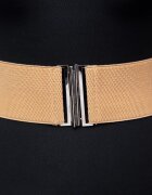 Shopika Curea lata bej din material elastic- 6 cm