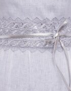 Shopika Curea lata de 10 cm petrecuta cu aplicatie din broderie textila argintiu