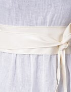 Shopika Curea lata petrecuta ivory din piele ecologica