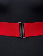 Shopika Curea lata rosie din material elastic - 6 cm