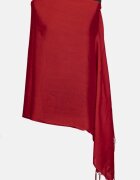 Shopika Esarfa bordo din cashmere subtire dreptunghiulara