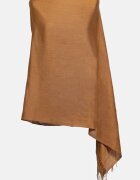 Shopika Esarfa capuccino din cashmere subtire dreptunghiulara