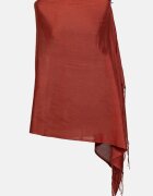 Shopika Esarfa caramiziu roscat din cashmere dreptunghiulara