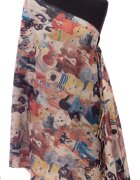 Shopika Esarfa casmir cu imprimeu catei diversi multicolora