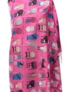 Shopika Esarfa casmir cu imprimeu pisicute cochete pe fond fucsia