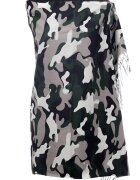 Shopika Esarfa casmir unisex cu imprimeu army pe fond verde inchis