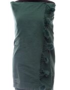 Shopika Esarfa din casmir cu ciucuri din blanita naturala verde