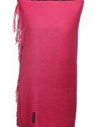 Shopika Esarfa dreptunghiulara fucsia din material tip cashmere