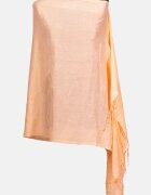 Shopika Esarfa dreptunghiulara piersica din material tip cashmere