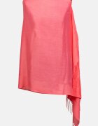 Shopika Esarfa dreptunghiulara roz din material tip cashmere