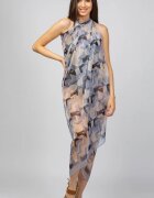 Shopika Esarfa dreptunghiulara tip pareo Silk Feeling cu model tip Escher Pattern