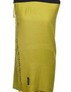 Shopika Esarfa dreptunghiulara verde praz din material tip cashmere