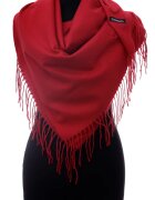 Shopika Esarfa rosie patrata din material gros tip cashmere