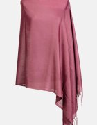 Shopika Esarfa roz inchis din cashmere subtire dreptunghiulara