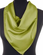 Shopika Esarfa verde oliv patrata din vascoza si matase
