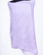 Shopika Esarfa violet deschis dreptunghiulara alungita in colturi din bumbac si matase