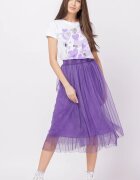 Shopika Fusta din tulle midi mov