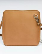 Shopika Geanta crossbody din piele naturala capucino