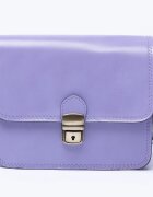 Shopika Geanta crossbody din piele naturala tip postas lila