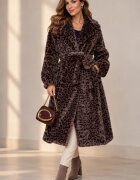 Shopika Haina midi din blanita artificiala animal print