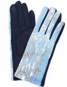 Shopika Manusi dama textil cu imprimeu inspirat dintr-o pictura Migdal Inflorind a lui Vincent Van Gog