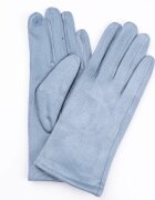 Shopika Manusi dama turcoaz prafuit din material textil catifelatat