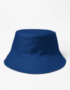 Shopika Palarie tip bucket unisex cu doua fete albastru si negru din bumbac
