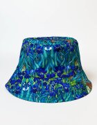 Shopika Palarie tip bucket unisex cu doua fete cu model inspirat dupa pictura Irisi a lui Van Gogh