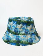 Shopika Palarie tip bucket unisex cu doua fete imprimata cu model inspirat dupa Claude Monet Femeia cu um