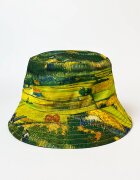 Shopika Palarie tip bucket unisex cu doua fete imprimata cu model inspirat dupa o pictura cu lanuri de grau