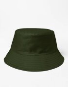 Shopika Palarie tip bucket unisex cu doua fete kaki si negru din bumbac