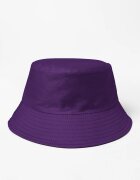 Shopika Palarie tip bucket unisex cu doua fete mov si negru din bumbac