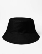 Shopika Palarie tip bucket unisex cu doua fete negru si negru din bumbac