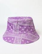 Shopika Palarie tip bucket unisex cu doua fete paisley lila si negru