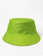Shopika Palarie tip bucket unisex cu doua fete verde praz si negru din bumbac