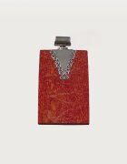 Shopika Pandantiv rectangular din argint 925 cu coral design statement