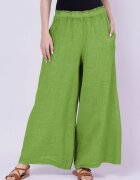 Shopika Pantaloni de vara din in largi verde olive