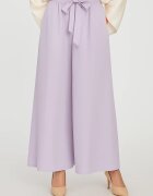 Shopika Pantaloni largi din vascoza si in lila