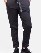 Shopika Pantaloni lungi negri cu funda in talie