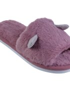 Shopika Papuci de casa roz inchis cu urechiuse mici