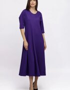 Shopika Romania Rochie cambrata din vascoza plina mov