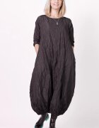 Shopika Romania Rochie lunga gogosar din tafta cu memorie maro