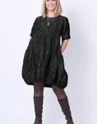 Shopika Romania Rochie midi gogosar din tafta cu memorie neagra