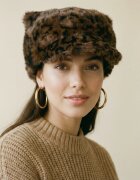 Shopika Sapca cu cozoroc din blanita si interior matlasat animal print maro